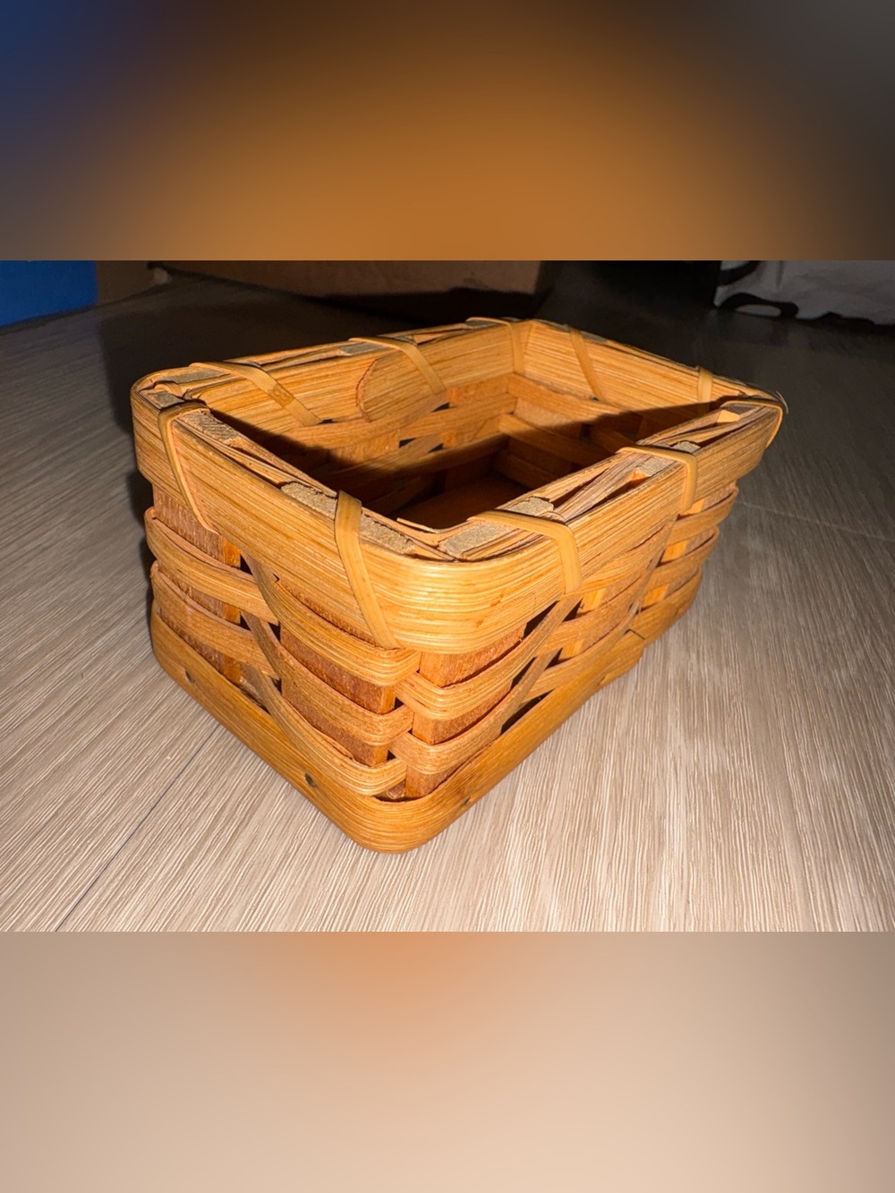 Cottagecore Natural Woven Mini Basket 🧡